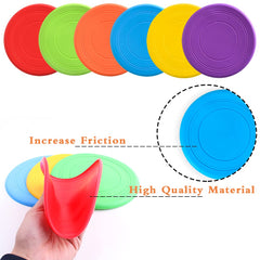 6-Pack Soft Flying Dog Discs for Small & Medium Dogs