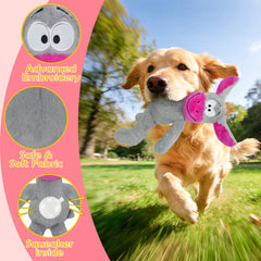 Plush Donkey Squeaky Dog Toy for Small
