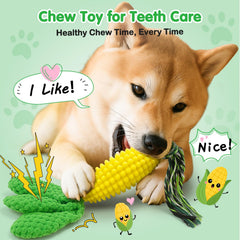 Squeaky Corn Dog Chew Toy