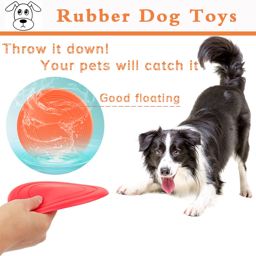 6-Pack Soft Flying Dog Discs for Small & Medium Dogs