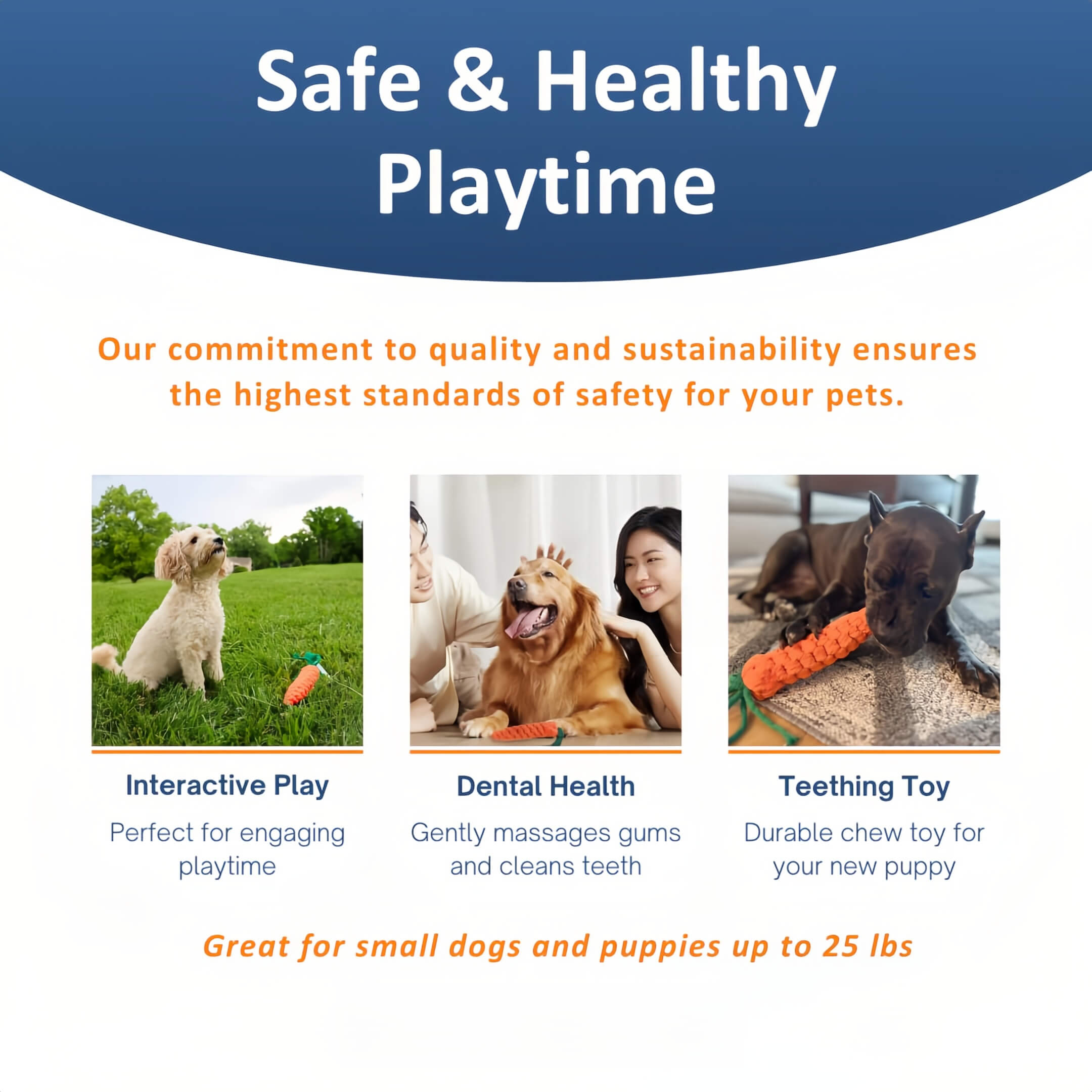 Eco Cotton Rope Tug Ball Dog Toy with Handle for Small Dogs